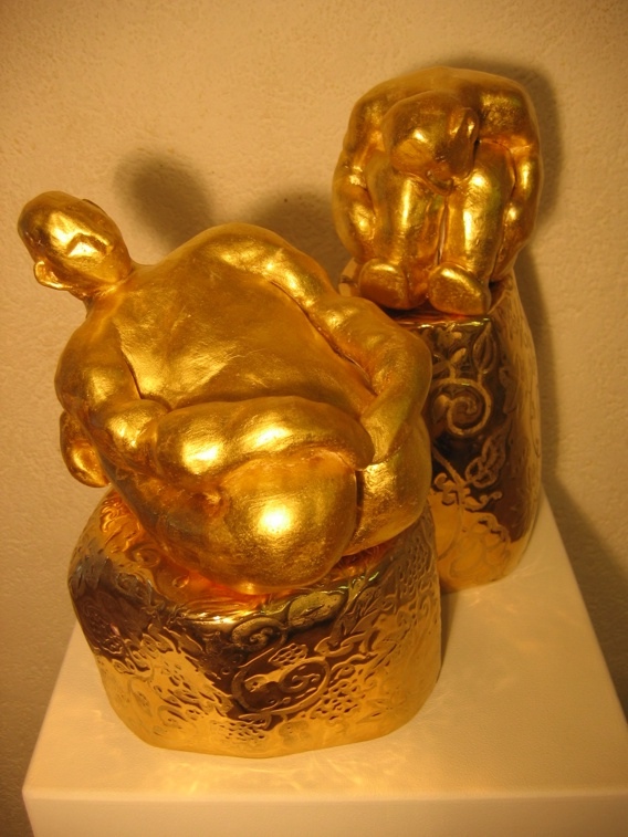 GOLDEN MOMENTS | Porzellan Blattvergoldet | 30x30cm